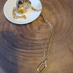 Pandora Openable Large Link Chain 14" Necklace 14k gold plated